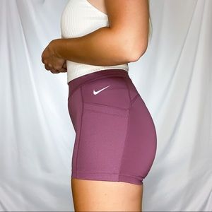 Nike Pro spandex shorts with phone pockets, size small